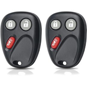 Key Fob Replacement Fits for 2003-2006 Chevy Silverado GMC Sierra Yukon Cadillac Escalade Avalanche Suburban Tahoe Keyless Entry Remote Control LHJ011 (Pack of 2)