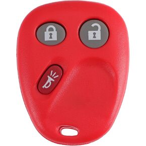 X AUTOHAUX 315MHz MYT3X6898B Replacement Keyless Entry Remote Key Fob for Chevrolet Trailblazer 2002-2009 for GMC Envoy 2002-2009 for Buick Rainier 2004-2007 3 Buttons Red