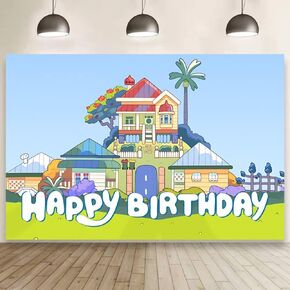 Dog Birthday Party Decorations, 5x3ft Happy Birthday Backdrop Banner Theme Backdrop Banner for Dog Party Decorations Indoor Outdoor