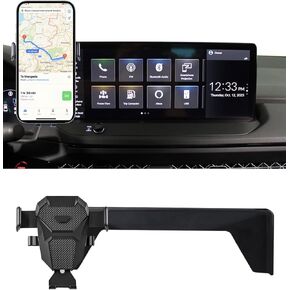 Car Phone Holder for 2025 Honda Accord Accessories 2023 2024 Dash Mount Cell Phone Holder for Metal Ball Adapter Stand for Most Smartphones(with 12inch Screen)