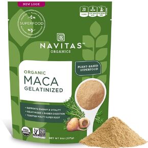 Navitas Organics Maca Powder, 16 oz. Bag, 90 Servings — Organic, Non-GMO, Low Temp-Dried, Gluten-Free