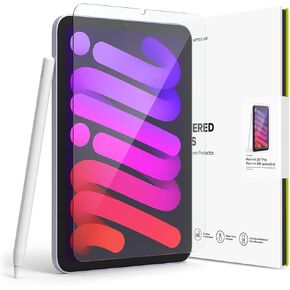 Ringke Tempered Glass Compatible with iPad Mini 6 Screen Protector (6th Generation) and iPad Mini A17 Pro Screen Protector, Full Coverage Protective Glass