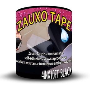 4inX10ft Rubberized Seal Patch Tape - Waterproof Tape Seal and Patch Leaks for Home RV Roof Plumbing and Pool Repairs, Underwater, Indoor Outdoor