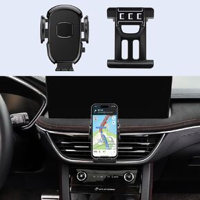 Car Phone Holder Fits for Ford Escape/Escape Hybrid 2020-2024 Accessories with Buckle Mount Compatible with Emergency flashers Button, Easy to Install Fit for iPhone Android and All Smartphones