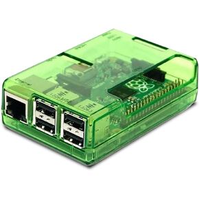 sb components Green Transparent Case for Raspberry Pi 2 Model B, Raspberry Pi 2 Model B Green Transparent Case/Box