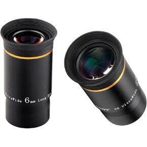 SVBONY Telescope Eyepiece 20mm Bundle with Eyepiece 6mm, 66 Degree Ultra Wide Angle Eyepiece, 1.25 inches Telescope Accessories for Astronomical Observation