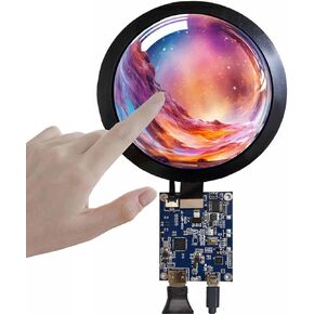 4" 4 inch 720x720 300nit IPS MIPI LCD Round Touch Screen and Controller Board 31 pins
