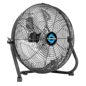 Tornado 2 Pack 20 Inch High Velocity Metal Floor Fan, 3-Speed Powerful Cooling for Industrial, Commercial, and Home Spaces, 120°Tilt, 6.0 FT Cord - UL safety Listed, Black