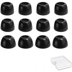 Fit Pro Eartips Comfortable Ear Tips Memory Foam Secure Fit for Beats Fit Pro Soft Foam Tips, Fit in The Charging Case, 6 Pairs S/M/L, Black