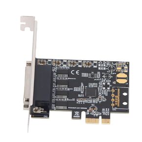 DPofirs 4 Port PCI Express ، PCIE 1x Card Adapter Card DB25 to 4 Port DB9 R232 PCI Express Serial Card مع ASIX AX99100 Chip for Win 7 8 10 11 for Linux