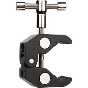 Super Clamp Pro, Heavy-Duty Aluminum Camera Mount with 1/4", 3/8" Threads, 0.6"-2" Jaw for Lights/Mics/Phones, Holders on desks, tripods, and car Windows
