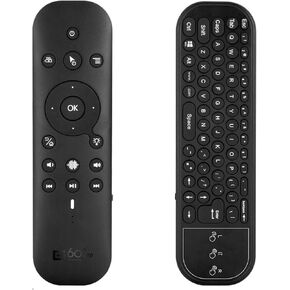 Luvi Voice Control Control Mouse WithMini لوحة المفاتيح اللمس 2.4G WiFi & BT5.2 Motion Sensing Backlit Air Air Mouse قابل لإعادة الشحن المتوافق مع مربع/جهاز الكمبيوتر/جهاز الكمبيوتر/جهاز الكمبيوتر الشخصي/MAC.
