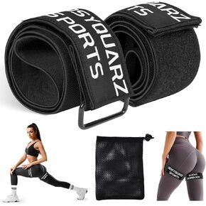 Booty Bands for Working Out, Blood Flow Restriction Bands for Women/Men, Adjustable Velcro Occlusion Resistance Bands BFR Training Bands for Glutes & Hip Building 2 Pack