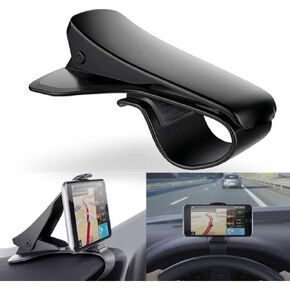 Car Phone Mount - Universal HUD Design Smart Phone Holder 6.5 Inch Universal Clip On Car HUD GPS Dashboard Mount Cell Phone Holder Non-Slip Durable Stand for Safe Driving