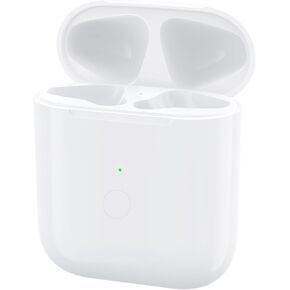 Charging Case Compatible with Airpods 1st & 2nd Generation, Airpods1st & 2nd Wireless Charger Case Replacement with Sync Button and Built-in 450 mAH Battery (L Charging Port)