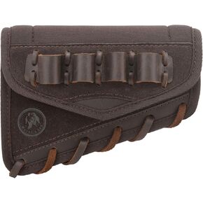 WAYNE'S DOG Leather Cheek Rest Pad Shell Holder Buttstock for Left Right Handed Ambidextrous 12GA 30-06 410 30-30 223 .308 .357 .45-70 .22LR Remington