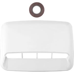 Hood Vents, Universal Car Decorative Air Flow Intake Hood Scoop Vent, Turbo Bonnet Cover (black)