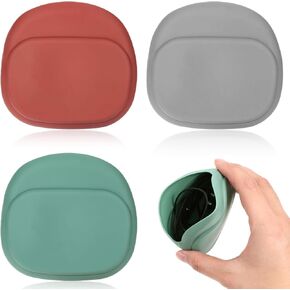 3 PCS Silicone Headphone Organizer, 4 in 1 Data Cable Storage Case Mini Key Box Portable Wired Headphone Organizer Multifunctional Soft Silicone Accessories Kit for Home or Workplace