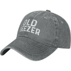Old Geezer Hat Women Baseball Hat Trendy Cap Gray