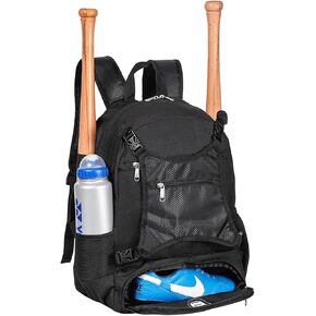 Baseball Bag for Boys and Girls Lightweight Youth Softball Backpack with Shoe Compartment and External Helmet Holder Durable and Waterproof in Saudi Arabia
