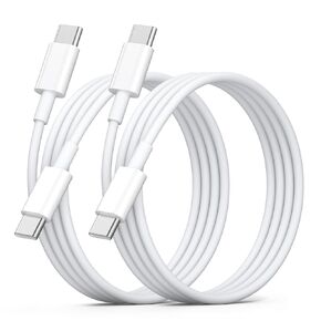 2-Pack USB C to USB C Charger Cable, 3ft 60W Type C to Type C Fast Charging Cable iPhone 16/16 Pro Max/15 Plus/15 Pro Max, MacBook Pro 2021/2020/2019/2018,iPad 12.9/11 inch/Mini/Air 5/4 (3.3FT+3.3FT)