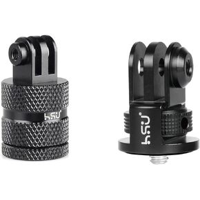 HSU Aluminum 1/4 inch 20 Camera Mount and Camera Tripod Mount Adapter for GoPro