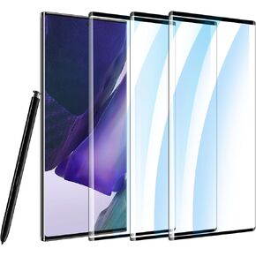 【3-PACK】 Designed for Samsung Galaxy Note 20 Ultra Screen Protector Case Friendly, 3D Curved, Screen Protector Galaxy Note 20 Ultra Tempered Glass cell Phone Film HD Clear