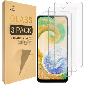 Mr.Shield Screen Protector compatible with Samsung Galaxy A04s [Tempered Glass] [3-PACK] [Japan Glass with 9H Hardness]