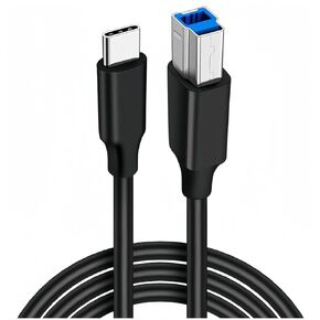 USB B 3.0 Cable, USB 3-B Male to USB C Cable, 6ft USB C to USB 3.1 Type B Cable 5Gbps High Speed Printer Cord for Computer, Phone, Docking Station, External Hard Drivers, Scanner and More