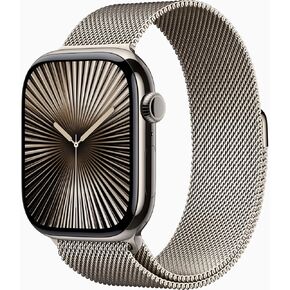 Apple Watch Series 10 [GPS + Cellular, 46mm] - Natural Titanium Case with Natural Milanese Loop, M/L, M/L (Renewed)
