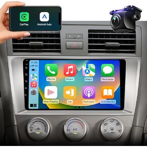 استبدال ترقية الراديو Stereo Stereo Car لتويوتا كامري 2006 2007 2008 2000 2010 2011 مع 9 '' IPS HD شاشة اللمس/اللاسلكي carplay/Android Auto/GPS Mavigation/FM/Bluetooth/1080p كاميرا احتياطية