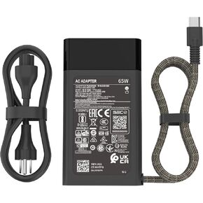 New Slim 65W USB C Laptop Charger Fit for HP Elitebook Spectre x360, Envy X2, Chromebook X360 11 12 13 14, Pavilion, Elite x360 x2 ProBook Type-C Travel Ac Adapter Replacement Power Supply Cord
