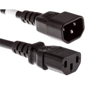 Standard AC Power Cord, 10A/250V, 18 AWG, C14 to C13, (IEC-60320-C14 to IEC-60320-C13) (5 ft)