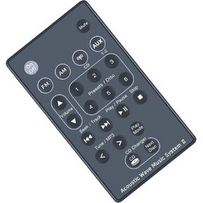 Replacement Remote Control fit for Bose Acoustic Wave Music System II AWRCCI
