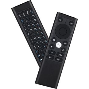 iPazzPort Mini Bluetooth Keyboard with Gyroscopic Air Mouse - Universal PC Remote for Nvidia Shield/Smart TV/Laptop, IR Learning, Rechargeable Aluminum Alloy, Type-C, 30ft Range