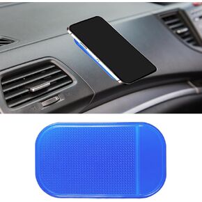 Car Dashboard Non-Slip Mat, Washable Reusable Magic Sticky Gripping Mat, 5.27"x 3.28" Anti-Slip Car Dashboard Pad for Radar Detector, Phone, Keys, GPS, Coins (Clear)
