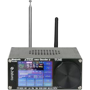 ATS25 Max-DecoDer II SI4732 الجديد مع 4000MA ، V4.17 تم ترقية الإضافة HI-Z معاوقة مدخلات LNA دائرة مرشح الوضع الوضع 50OHM ، دعم FM AM SSB DIGI (PSK) SYNC CW DSP