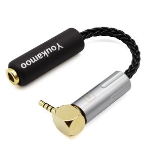 Youkamoo 4.4mm Female to 6.35mm Male Headphone Jack Adapter Cable, Balanced Audio Adapter Cable