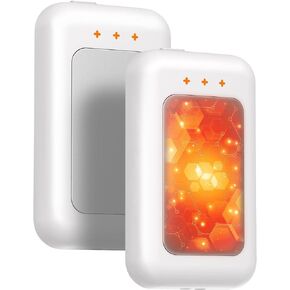 Hand Warmers Rechargeable 2 Pack, 6400mAh Electric Hand Warmers, AI Smart Chips 20Hrs Long Safe Heat, Portable Pocket Heater, Outdoor Camping Hunting Golf Accessories