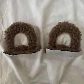 Catoon Plush Ear Decorations for Ski Helmets Snowboard Helmets and Bicycle Helmets-Cute and Fun Helmet Stickers for Kids and Adults