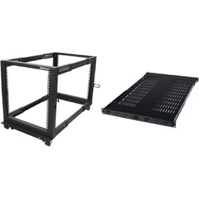StarTech.com Server Rack and Shelf Bundle for Networking and IT Equipment