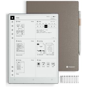 AiPaper Carta 1300 AI E Ink Tablet Bundle, 300PPI Electronic Notebook with Pen, 10.65'' Note Taking Tablet at 4.5mm Thickness, 370g, 2560x1920, 128GB