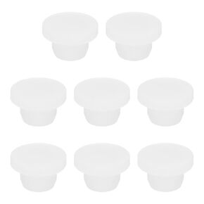 MECCANIXITY Silicone Rubber Hole Plug Soft Flexible Stoppers T-Shaped Silicone Plugs for 30-31mm Hole Translucent White 8 Pieces
