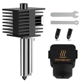 P1 Hardened Steel Hotend Kit for Bambu Lab P1P,P1S 3D Printer, Heating Block Replacement,High Speed,High Temperature Extruder Hot End, with 0.2,0.4,0.6,0.8mm Nozzle,Thermistor,Ceramic Heater