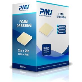 Foam Wound Care Dressing 6" x 6" Box of 10 (Large)