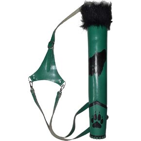 Back Arrow Quiver | Genuine Cowhide Leather Arrow Holder | Traditional High Grade Handmade Quiver for Hunting & Archery Sports | Lightweight & Comfortable