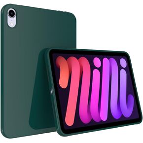 Callyue Slim Case for iPad Mini 6 8.3 Inch 2021, iPad Mini 7 2024 Case (A17 Pro), Ultra Thin Lightweight Matte Soft Flexible Frosted TPU Skin Bumper Back Cover Shell,Dark Night Green