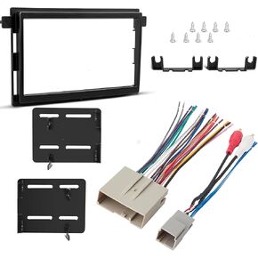 NuIth Car Radio Wiring Harness with RCA Plug+ Double DIN Installation Kit Compatible with Selected 2003-2013 Ford/Lincoln/Mercury