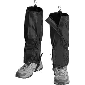 2PCS Gators for Hiking Boots-Gaiters for Hiking, Waterproof, Sandproof and Anti-Mosquito Bites for Muddy Ground, Desert and Garden