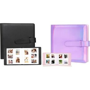 2Packs Photo Album for Fujifilm Instax Mini 11 90 70 9 8+ 8 LiPlay Instant Camera, Polaroid Snap SnapTouch PIC-300 Z2300 Instant Camera, Kodak Smile Printomatic Instant Print Camera